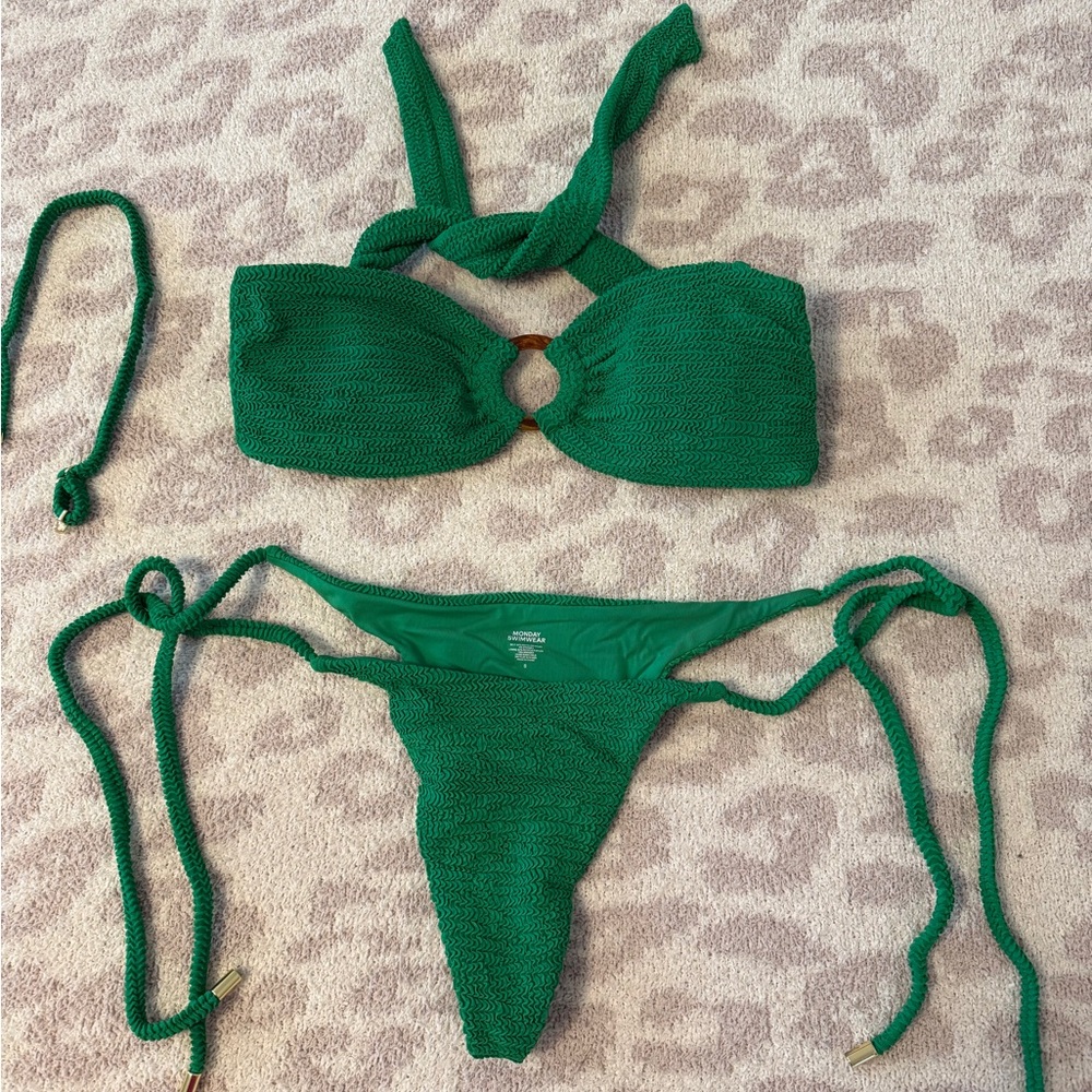 Monday Swimwear Palm Green Bikini